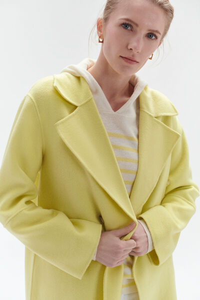cappotto william giallo limone donna