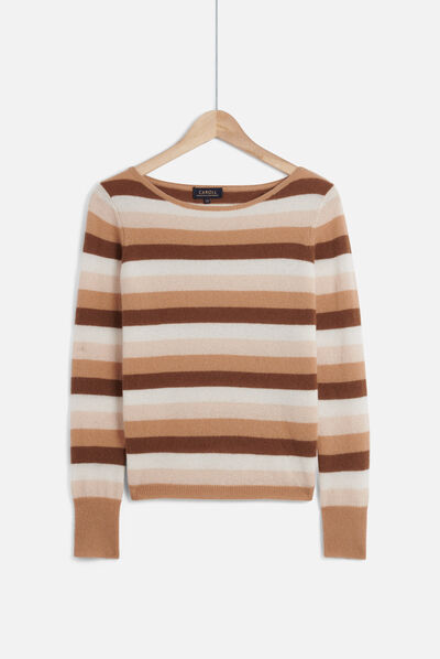pull zelda 100% cachemire camel femme