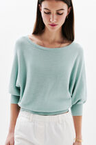 Joan oversized sweater mint green woman