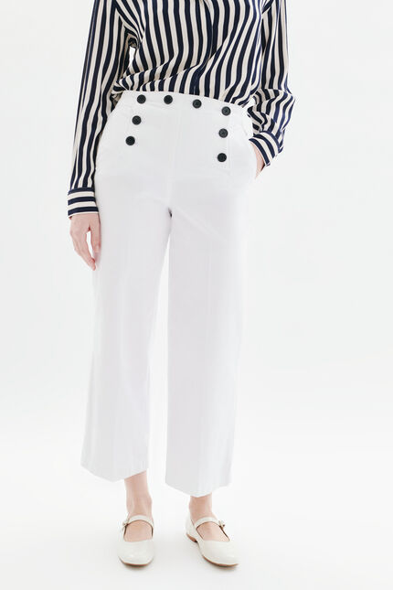 Hose Paolino weiss damen