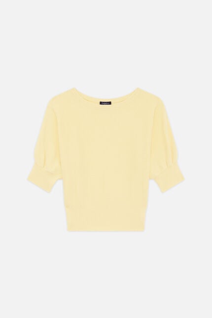 Jersey joan oversize amarillo pastel mujer