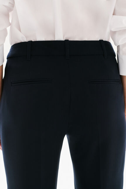 Pantalon pgautier bleu marine femme