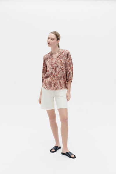 Blusa Cassy camel mulher