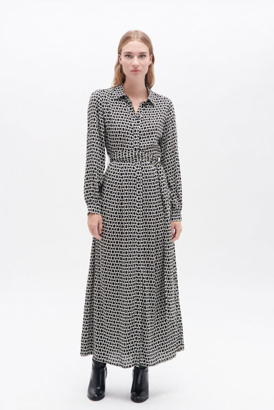Vestido Rileste negro mujer