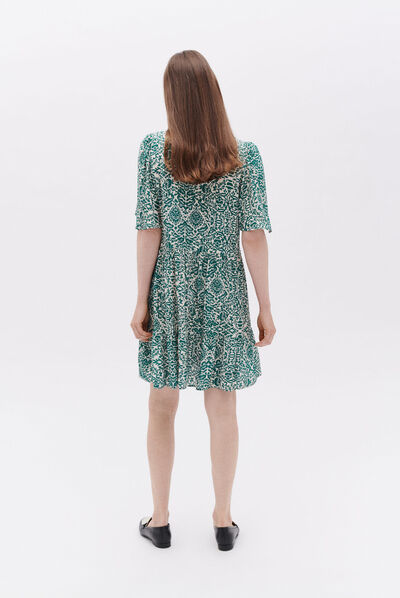 Robe rina bleu turquoise femme