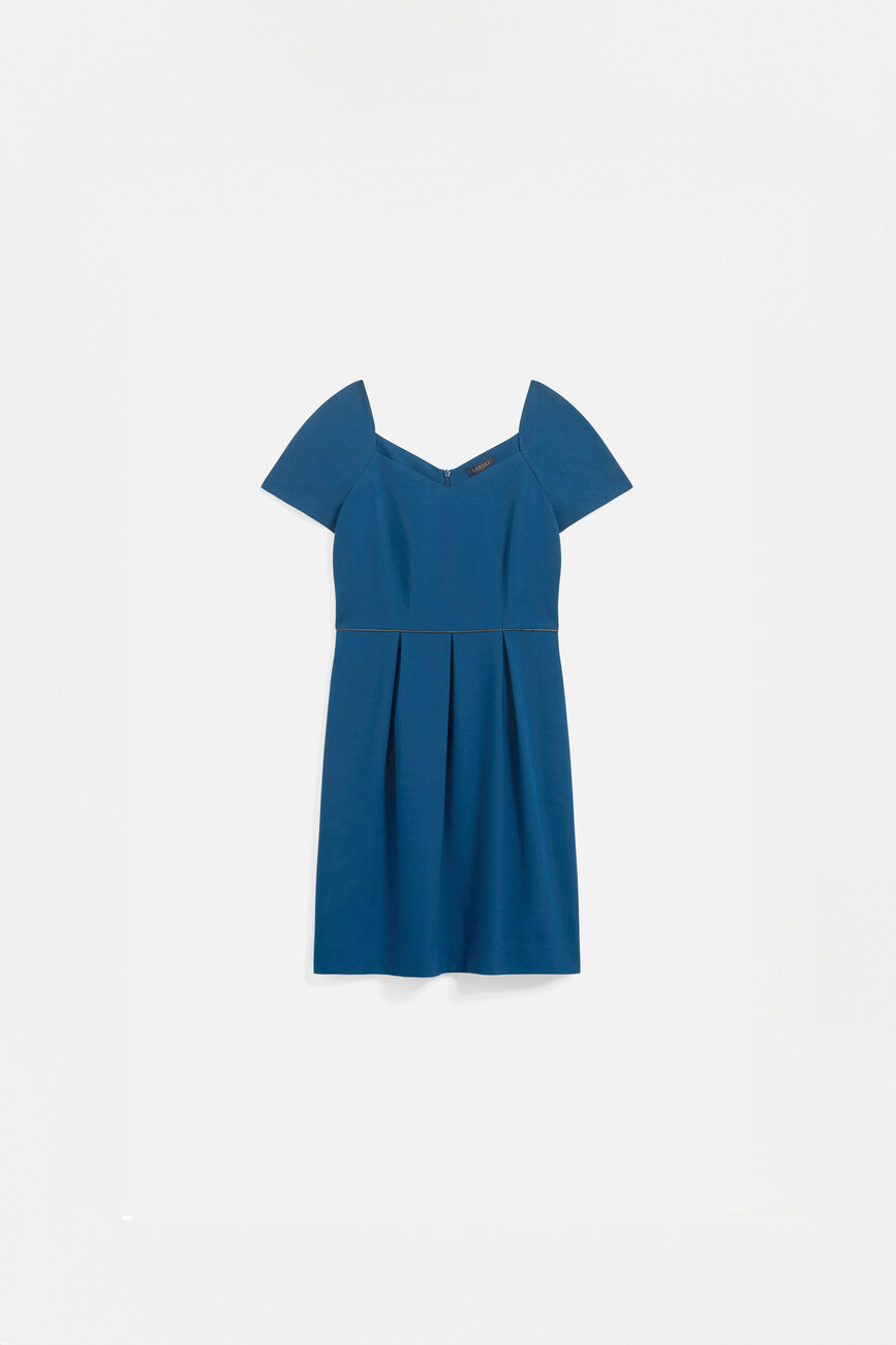 Robe rosetta bleu petrole femme