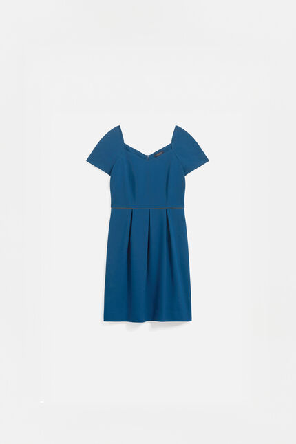 Robe rosetta bleu petrole femme