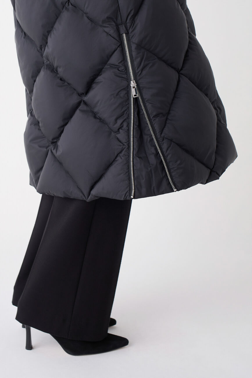 Coat greta black woman
