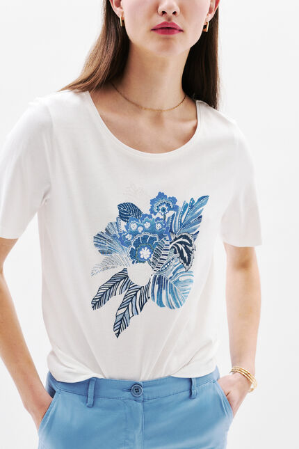 T-shirt Tedouard blu elettrico damen