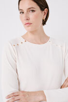 tbenta t-shirt ivory woman