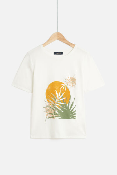 tshirt lewa ecru femme