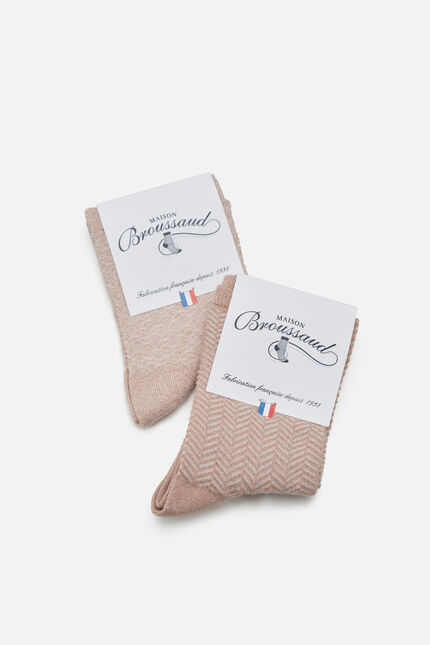 Chaussettes Aimee rose clair femme