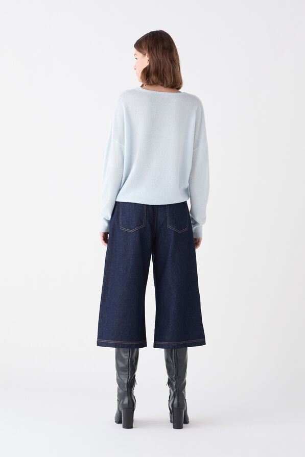 pull mthelmina 100 cachemire bleu ciel femme Pull Mthelmina 100% cachemire bleu ciel femme