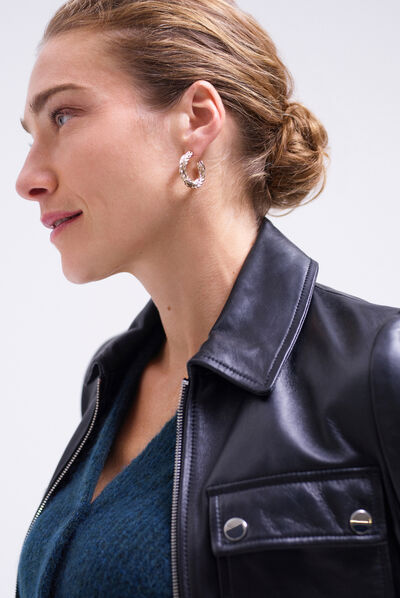 veste rachel 100% cuir noir femme