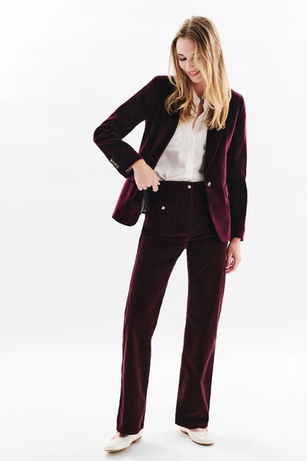 Aurora blazer plum woman