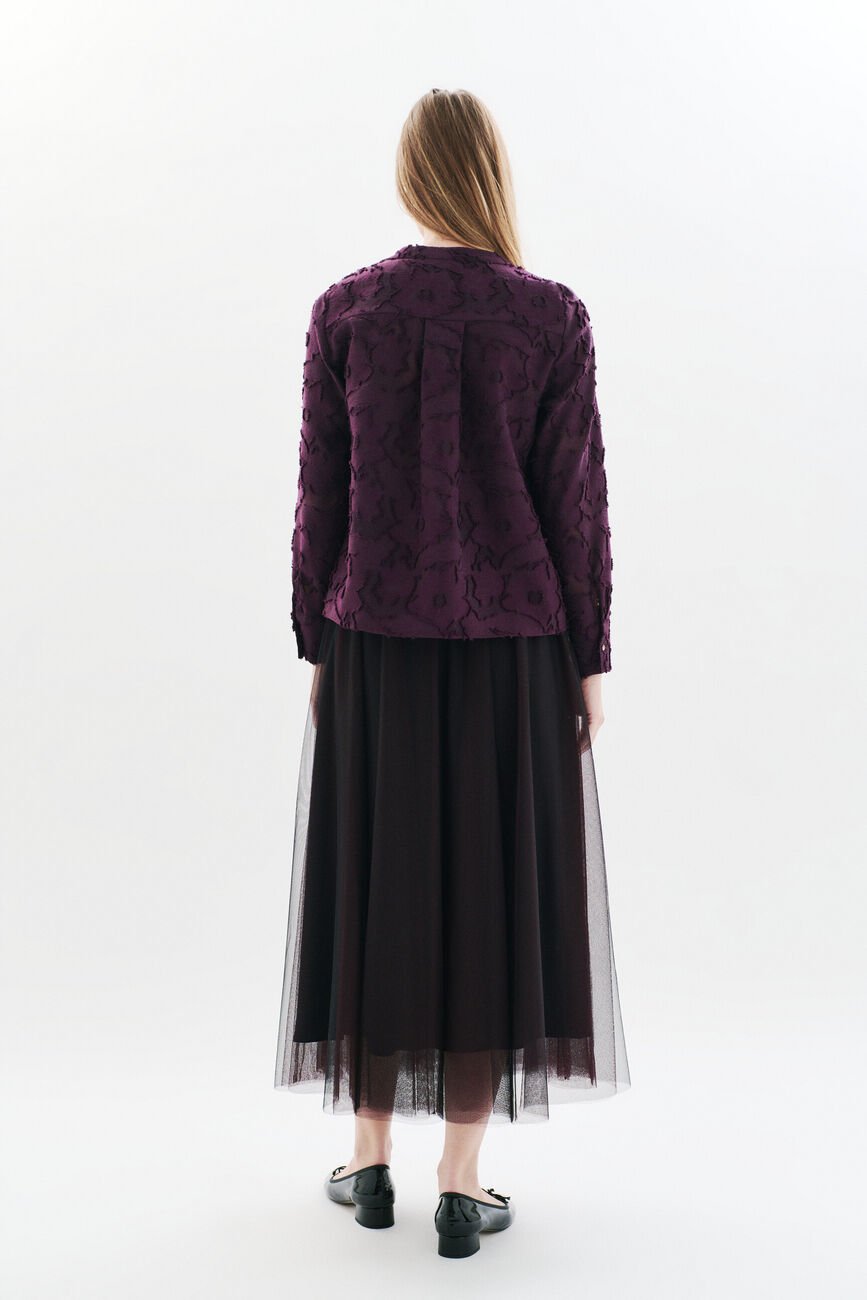 Chemise Clara2 bordeaux femme