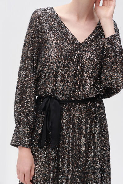 Robe rawen noir femme
