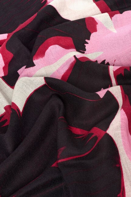 Foulard Lawson 100% laine bordeaux femme