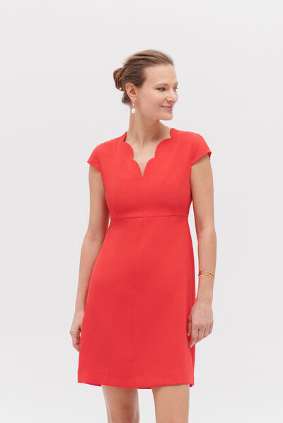 robe structuree myra rouge femme