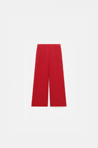 100% linen pandi trousers light red woman