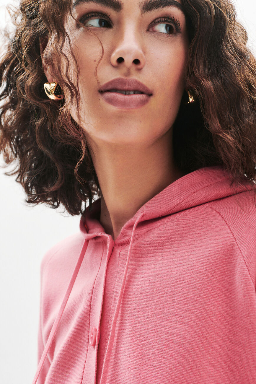 Monsina gilet roze vrouw