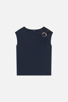 Tnala t-shirt navy blue woman