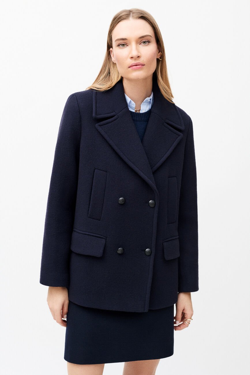Manteau Gabane bleu marine femme
