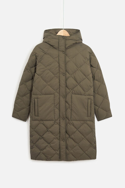 Piumino Alfred verde cachi donna
