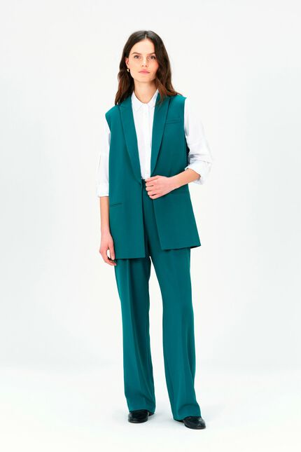 Veste vopale vert emeraude femme