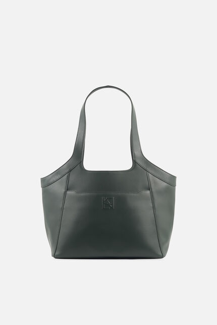 Sac sacha en cuir naturel vert kaki femme