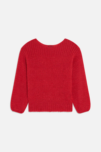 Pull mcandy rouge femme