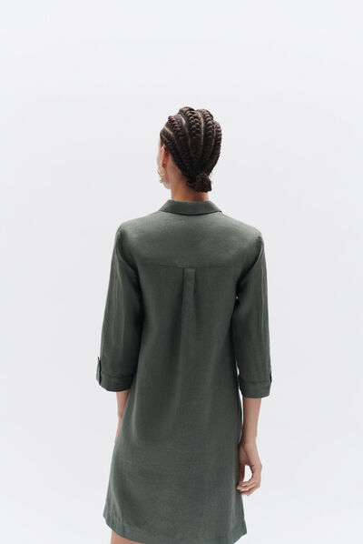 robe nell vert kaki femme