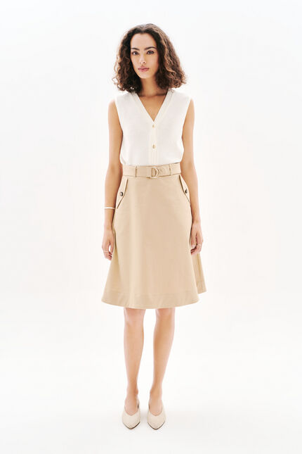 Jupinette rok taupe vrouw