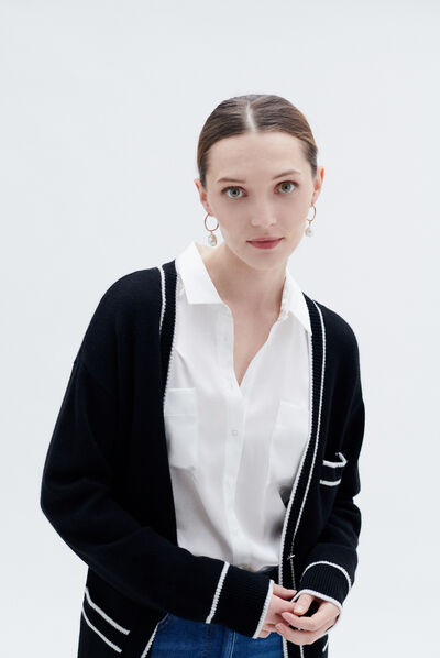 Gilet maxine noir femme