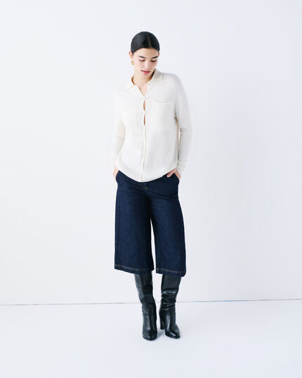 Pull Mpatty made in Italy ivoire femme