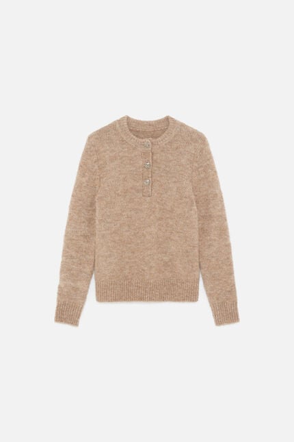 Jersey Mdona marrón claro mujer