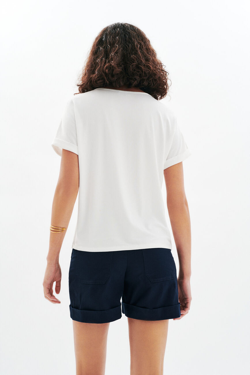 T-shirt Tmargerita ecru vrouw