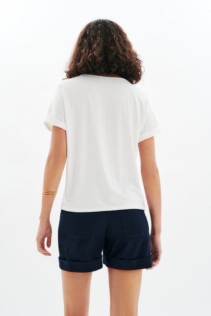 T-shirt Tmargerita ecru femme