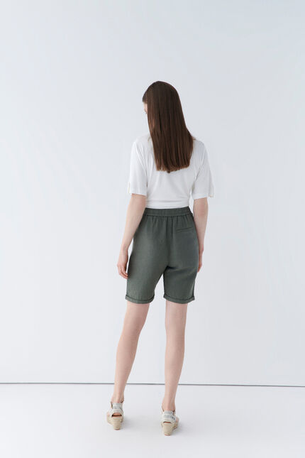 Short seracruz khakigroen vrouw