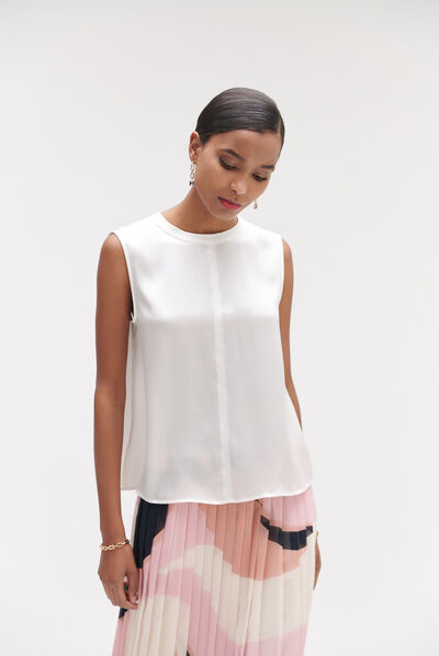 blusa grace marfil mujer