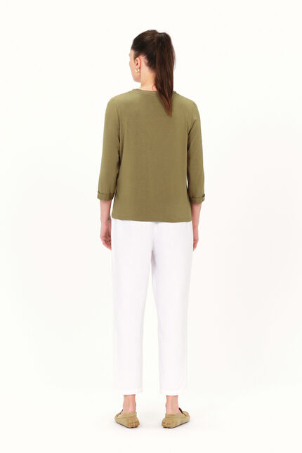T-shirt tbasic vert femme