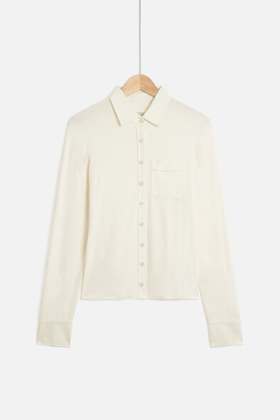 Tricot hemd Albi ivoor vrouw