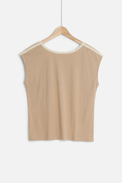tshirt kim taupe femme