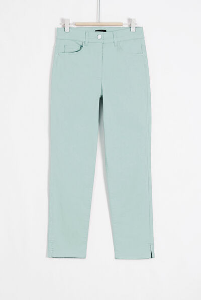 pantalon mason vert clair femme