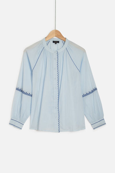 chemisier penelope bleu clair femme