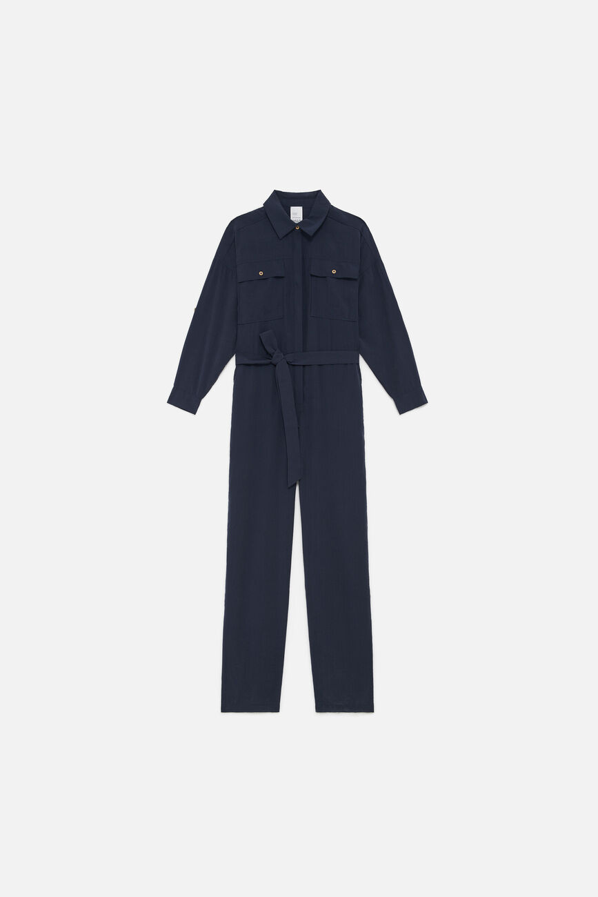 Jumpsuit carmin navy blue woman