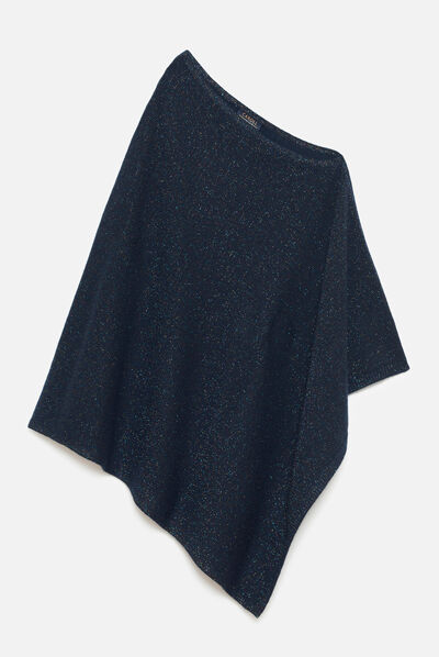 poncho baltia azul-marinho mulher