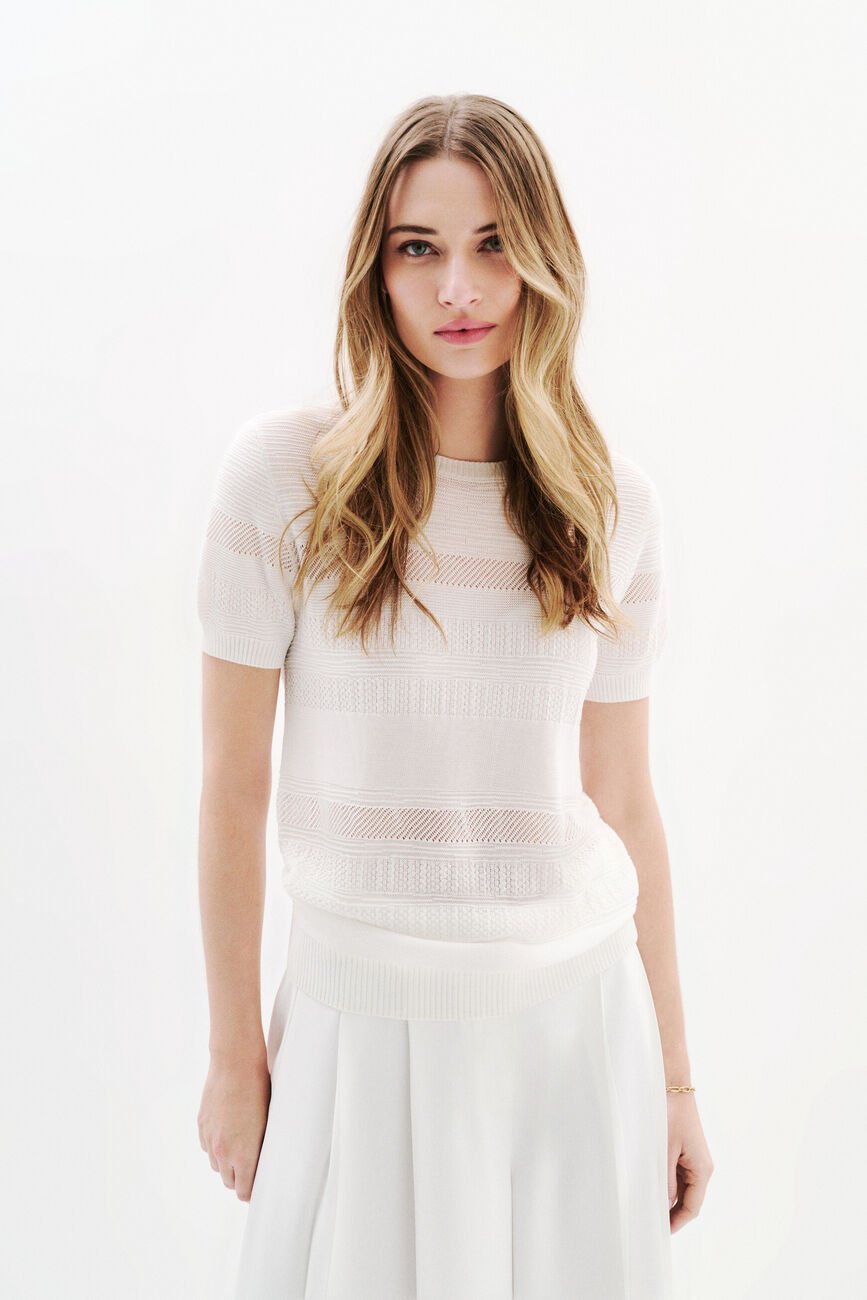 Pull Mdoris ecru femme