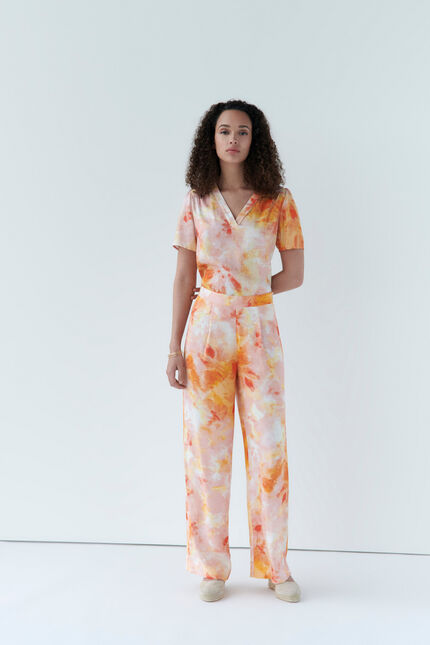Pantalon prairie rose clair femme