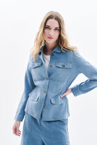 Grace5 jacket sky blue woman